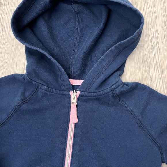 Little Girl's Disney Princess & Solid Blue Full Zip Hooded Sweat Jackets Size 4T - Picture 11 of 13